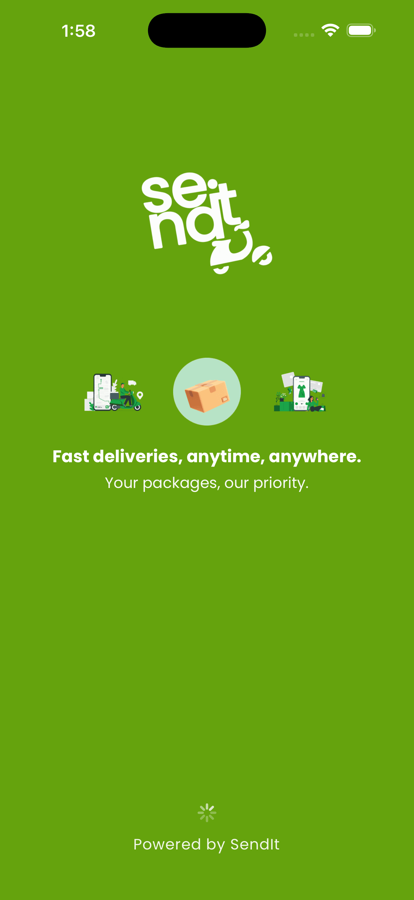 SendIt welcome: Fast deliveries, anytime, anywhere